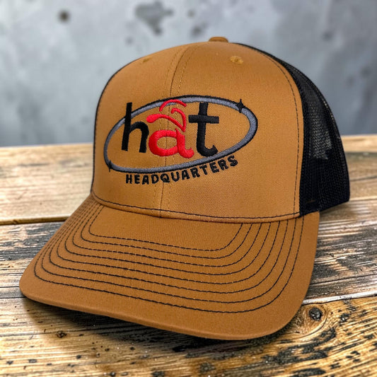Custom Richardson 112 embroidered company hat with business logo.